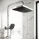 Kinsale Chrome Square Thermostatic Shower Set