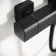 Kinsale Matt Black Square Thermostatic Shower Set