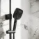 Kinsale Matt Black Square Thermostatic Shower Set