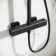 Kinsale Matt Black Square Thermostatic Shower Set