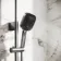 Kinsale Brushed Gunmetal Square Thermostatic Shower Set