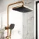 Kinsale Brushed Copper Square Thermostatic Shower Set