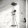 Derry Brushed Gunmetal Round Thermostatic Shower Set