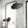 Derry Brushed Gunmetal Round Thermostatic Shower Set