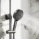 Derry Brushed Gunmetal Round Thermostatic Shower Set