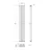 Faro White Single Flat Panel Vertical Radiator 1800x280mm