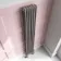 Athens Stone Grey Triple Column Vertical Traditional Radiator 1800x290mm