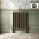 Athens Antique Gold Double Column Horizontal Traditional Radiator 750x605mm