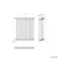 Athens Antique Gold Double Column Horizontal Traditional Radiator 750x605mm
