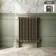 Athens Antique Gold Triple Column Horizontal Traditional Radiator 750x605mm