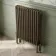 Athens Antique Gold Triple Column Horizontal Traditional Radiator 750x605mm