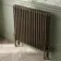 Athens Antique Gold Triple Column Horizontal Traditional Radiator 750x785mm