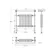 Gibraltar Extra Large White Traditional Heated Towel Radiator (With Overhanging Rail)