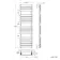 Santorini White Flat Panel Heated Towel Rail 1600x450mm