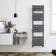 Santorini Anthracite Flat Panel Heated Towel Rail 1600x450mm