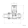 Matt Black Square Straight Manual Radiator Valves (Pair) Standard 15mm