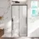Lisbon Matt Black 8mm Soft-Closing Sliding Shower Door 1000mm