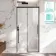 Lisbon Matt Black 8mm Soft-Closing Sliding Shower Door 1100mm