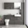 Charcoal Elm Mirror Cabinet 600mm