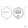 Mollie Brushed Brass Round Illuminated LED Mirror 800mm