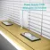 Mia Matt Brass Illuminated LED Mirror Cabinet With BLUETOOTH Speaker 710x500mm