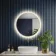 MollieBrushed Brass Round Backlit Illuminated LED Mirror 600mm