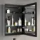 Selma Matt Black Illuminated LED Recessed Mirror Cabinet 700x500mm