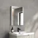 Selma Matt Black Illuminated LED Recessed Mirror Cabinet 600x450mm