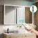 Margot Brushed Brass Illuminated LED Mirror Cabinet With BLUETOOTH Speaker & USB Port 700x1200mm