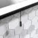 Maya Battery Powered Matt Black Arched LED Mirror 750x500mm