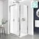 Hamburg Easy Clean 8mm Sliding Shower Enclosure 1000x800mm - Easy Fix Feature