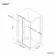 Hamburg Easy Clean 8mm Sliding Shower Enclosure 1400x800mm - Easy Fix Feature