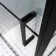 Toulon Matt Black Grid Easy Clean 6mm Pivot Shower Enclosure 900x700mm