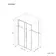 Lisbon Brushed Brass 8mm Sliding Shower Enclosure 1100x900mm