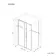 Lisbon Brushed Brass 8mm Sliding Shower Enclosure 1800x900mm