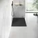 Berlin Rectangular Matt Black Slate Effect SMC Composite Shower Tray 1100x700mm