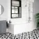 P Shaped 1700 Shower Bath with Front Panel & 6mm Easy Clean Screen with Rail - Right Handed