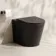 Loma Matt Black Rimless Back To Wall Toilet With Premium Soft Close Slim Seat