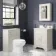 Lucia Chalk White Vanity with Marble Top & Undermount Basin 630mm
