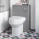 Quartz Stone Grey Back To Wall Unit and Denver Toilet