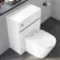 Foster Gloss White Back To Wall Unit and Boston Toilet