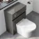 Foster Tungsten Grey Back To Wall Unit and Tucson Toilet