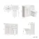 Capri Cotton White Combination Vanity Basin and Aruba Toilet 1050mm - Chrome Handles