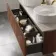 Malta Fluted Black Walnut Double Wall Hung Drawer Vanity with Marble Top & Nevis Basin 1200mm