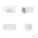 Sorrento Fluted Coastal White Wall Hung Basin Drawer Vanity 800mm