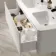 Sorrento Fluted Coastal White Wall Hung Double Basin Drawer Vanity 1200mm