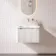 Sorrento Fluted Coastal White Wall Hung Drawer Vanity with Matt White Basin 600mm