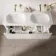 Sorrento Fluted Coastal White Wall Hung Drawer Vanity with Matt White Double Basin 1200mm