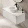 Sorrento Fluted Coastal White Wall Hung Drawer Vanity with Marble Top & Nevis Basin 1000mm