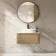 Sorrento Fluted Country Oak Wall Hung Drawer Vanity with Marble Top & Marin Basin 800mm